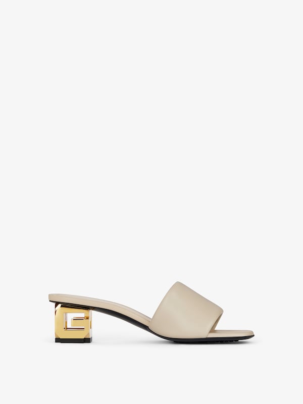 Givenchy G Cube heeled mules in leather