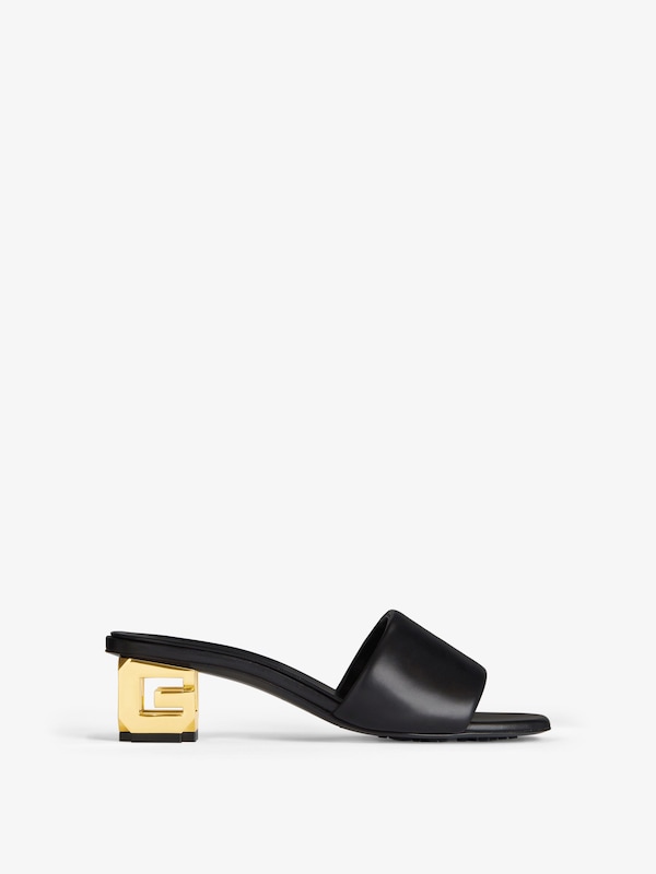 Givenchy G Cube heeled mules in leather