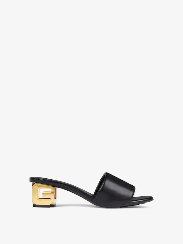 Givenchy G Cube heeled mules in leather