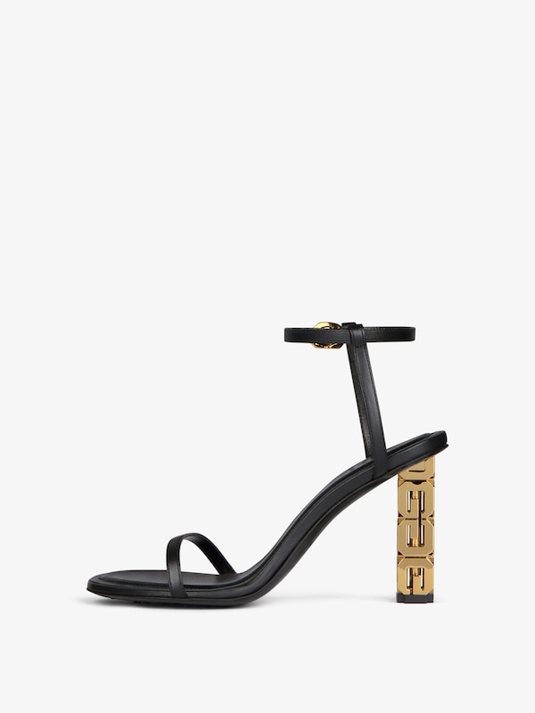 Givenchy G Cube Heeled Sandals In Leather