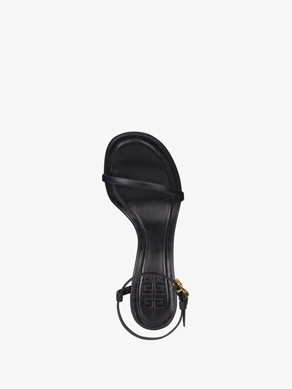 Givenchy G Cube Heeled Sandals In Leather