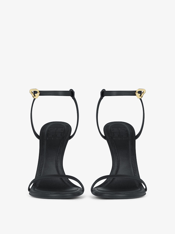 Givenchy G Cube Heeled Sandals In Leather