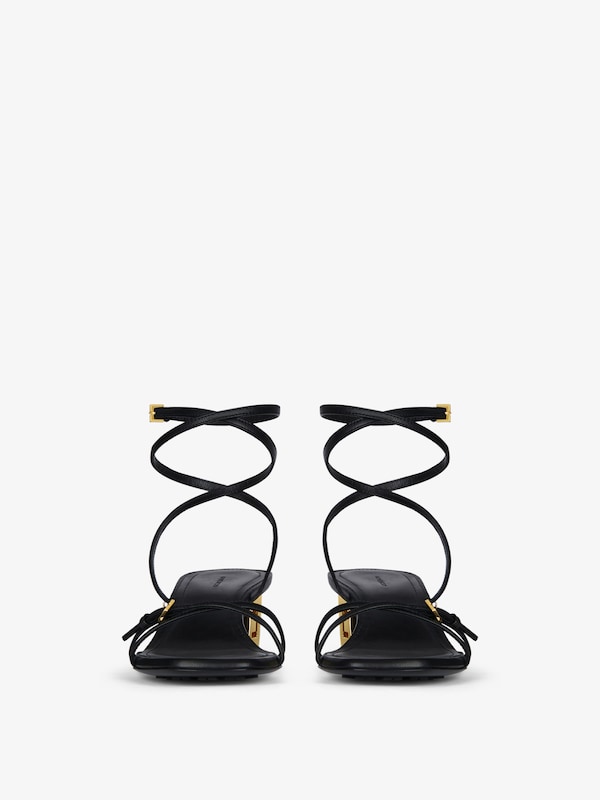 Givenchy G Cube Heeled Sandals In Leather