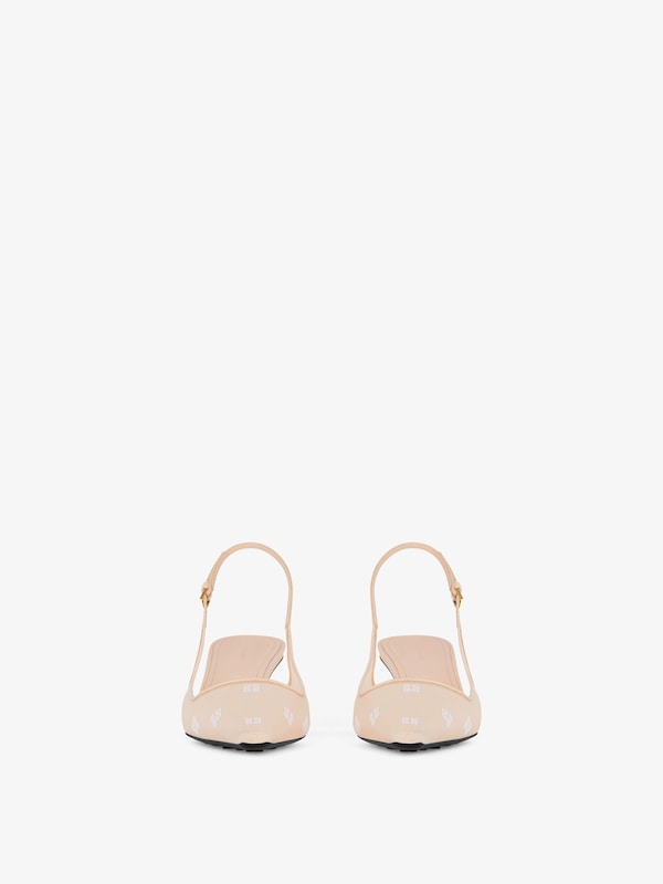 Givenchy G Cube Slingbacks In 4G Mesh