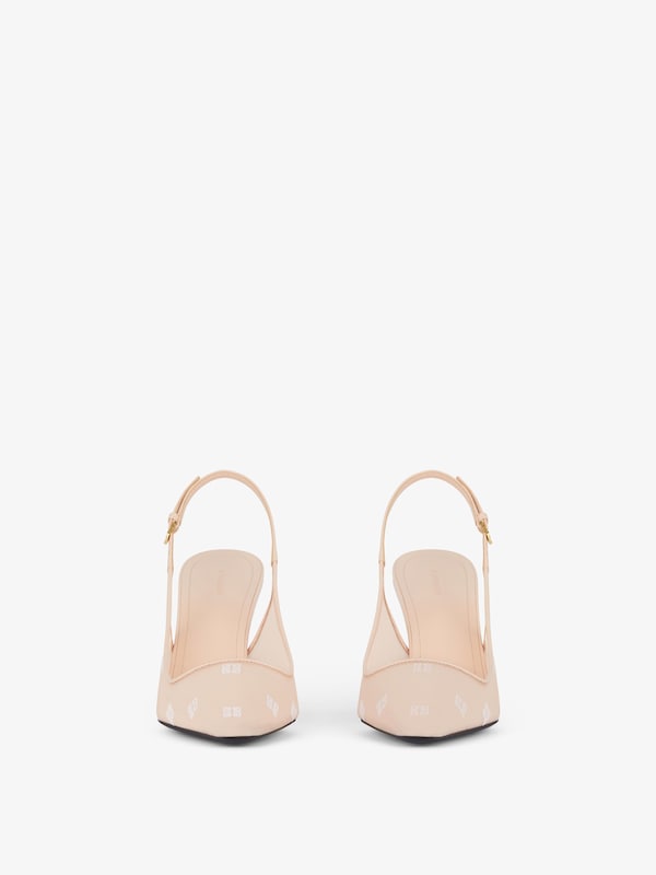 Givenchy G Cube Slingbacks In 4G Mesh