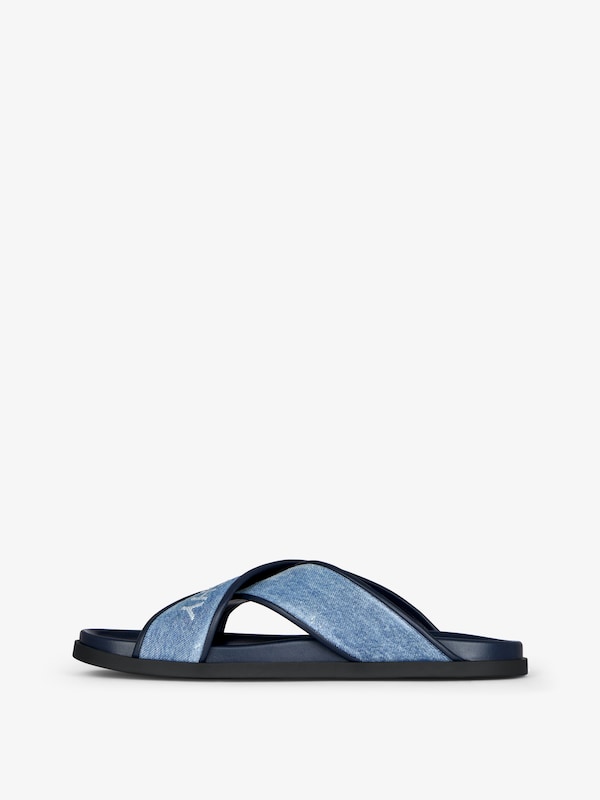 Givenchy G Plage Flat Mules In Denim