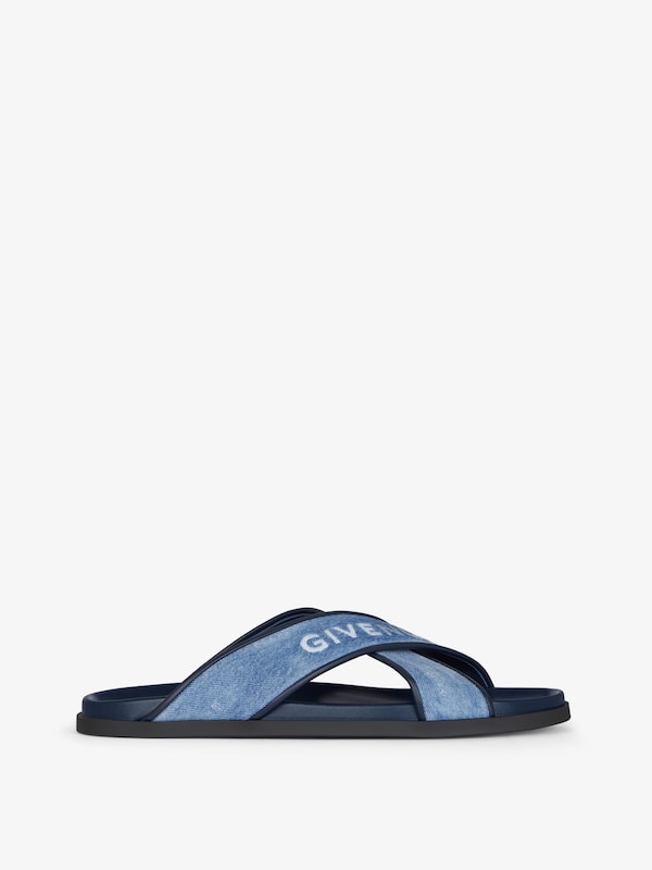 Givenchy G Plage flat mules in denim