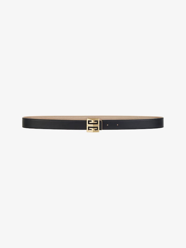 Givenchy G Reversible Belt In Patent Leather
