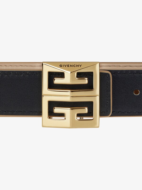Givenchy G Reversible Belt In Patent Leather