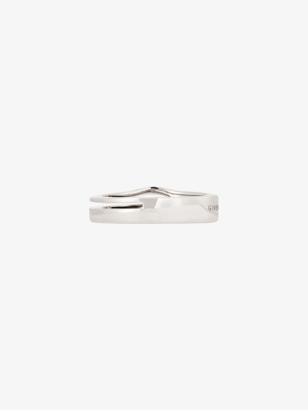 Givenchy Giv Cut Ring In Metal