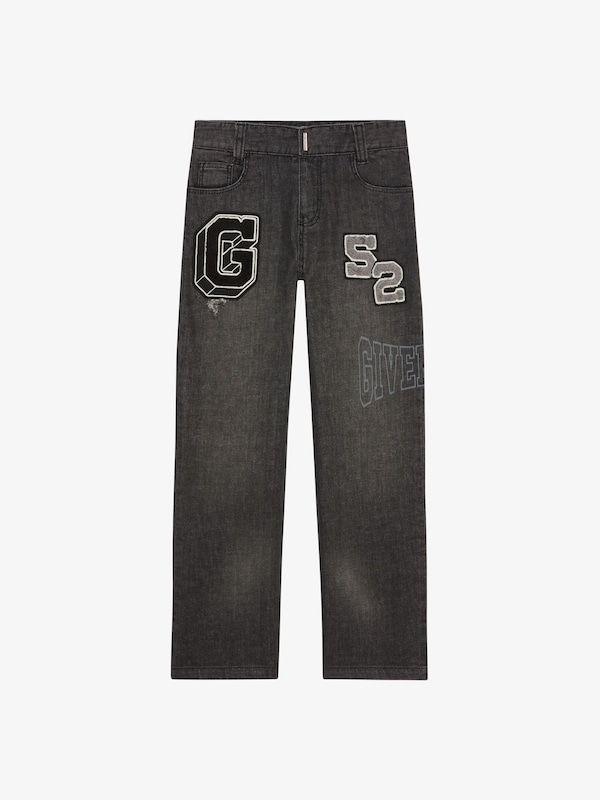 Givenchy GIVENCHY College Baggy Jeans In Denim