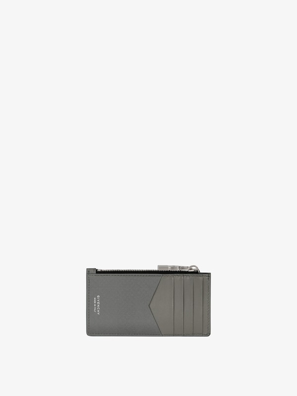 Givenchy GIVENCHY Zipped Card Holder In 4G Leather