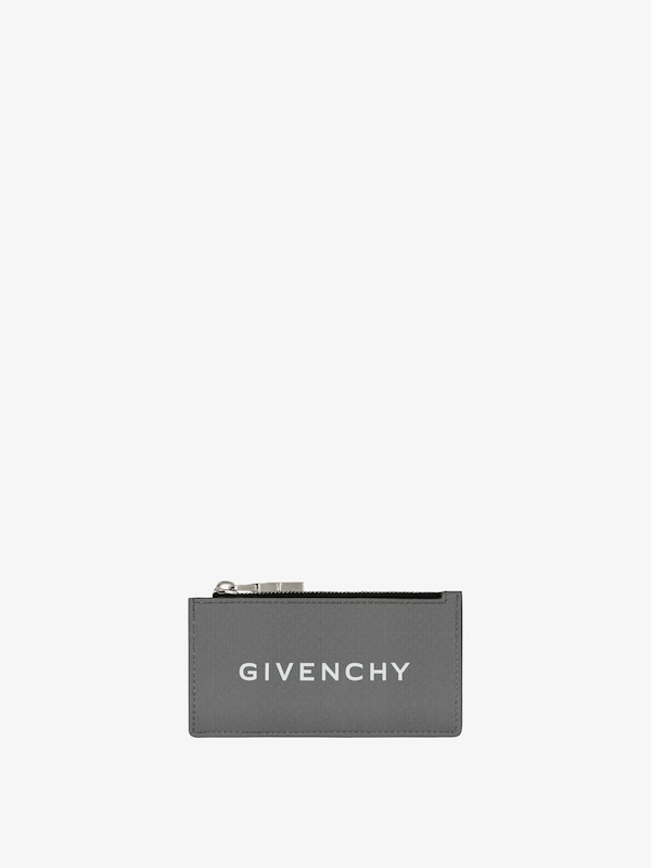 Givenchy GIVENCHY zipped card holder in 4G leather