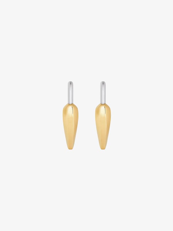 Givenchy Heart Lock Earrings In Metal