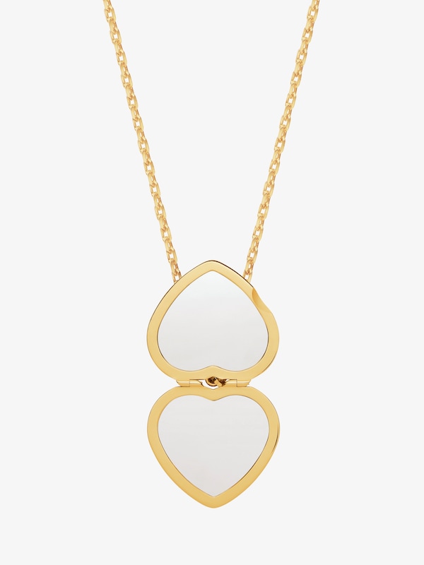 Givenchy Heart Mirror Necklace In Metal And Enamel