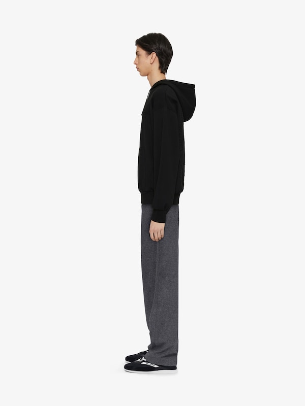 Givenchy Hoodie In Fleece With GIVENCHY Signature