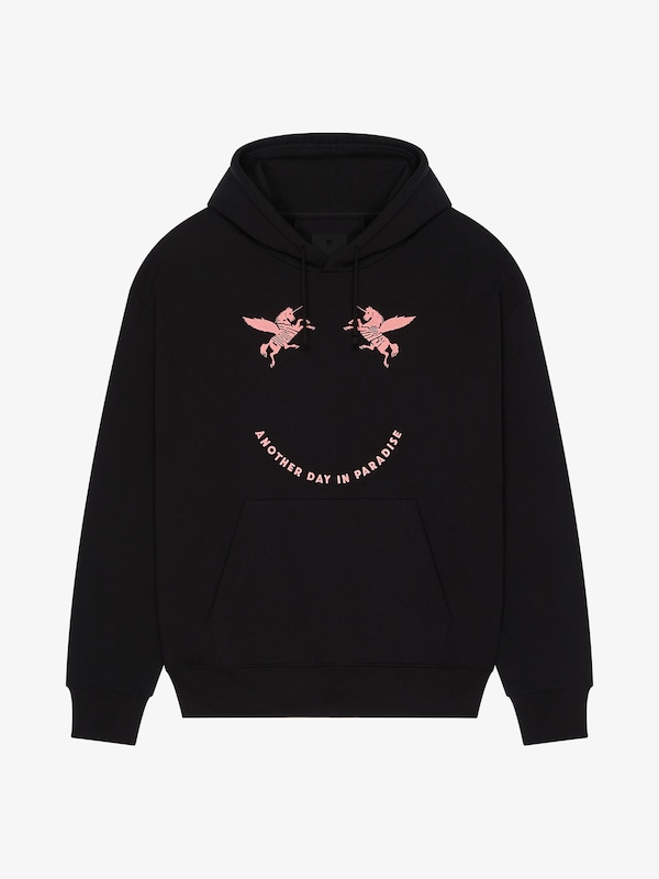 Givenchy Hoodie In Fleece With Unicorns Embroidery