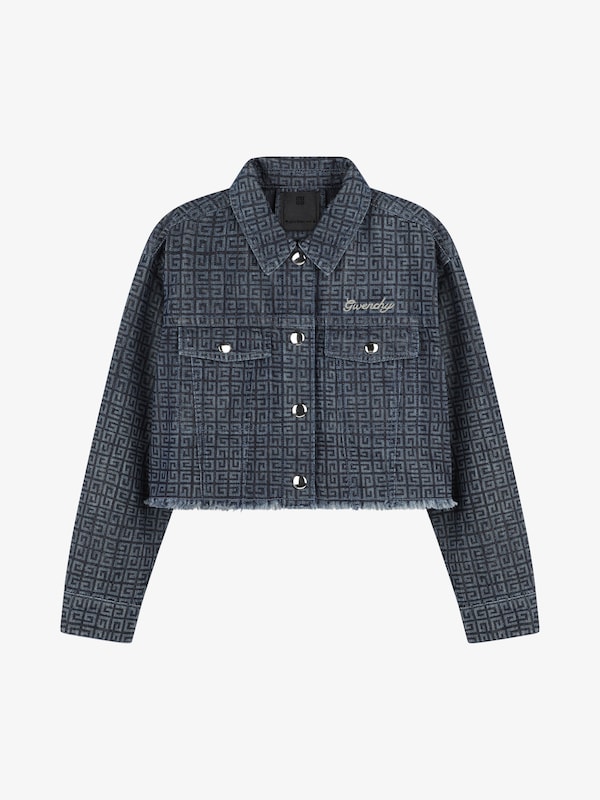 Givenchy Jacket In 4G Denim