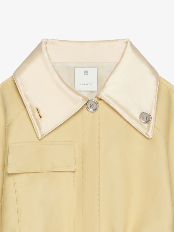 Givenchy Jacket In Cotton With Adjustable Collar