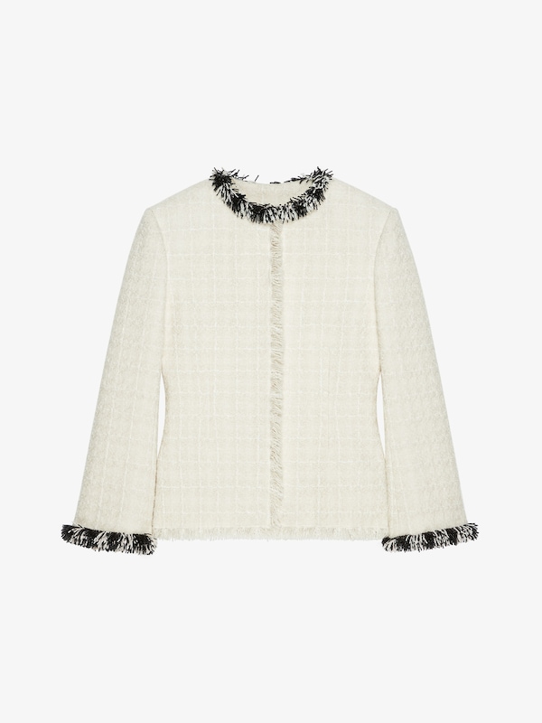 Givenchy Jacket In Tweed With Pearls