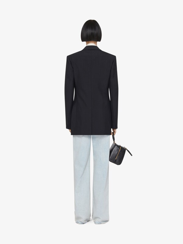 Givenchy Jacket In Wool With Lurex Stripes