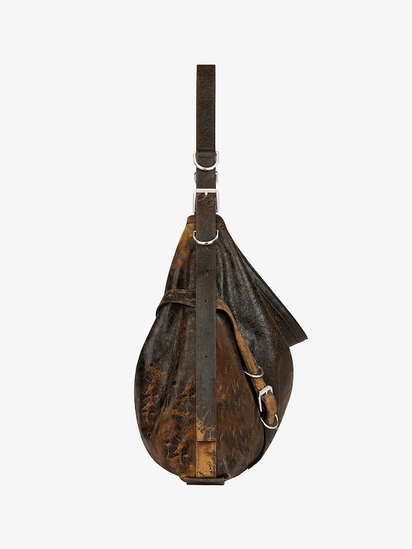 Givenchy Large Voyou Bag In Crackled Leather