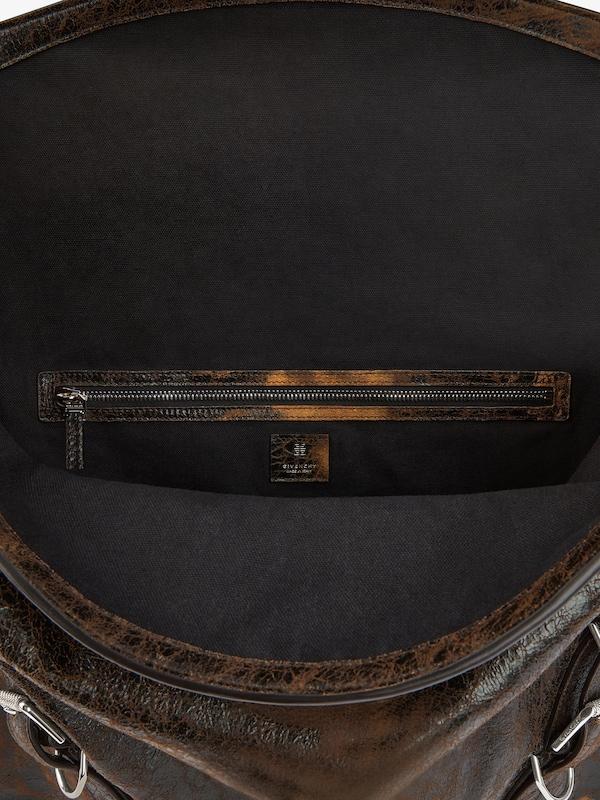 Givenchy Large Voyou Bag In Crackled Leather