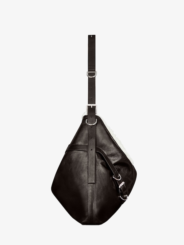 Givenchy Large Voyou Bag In Shearling