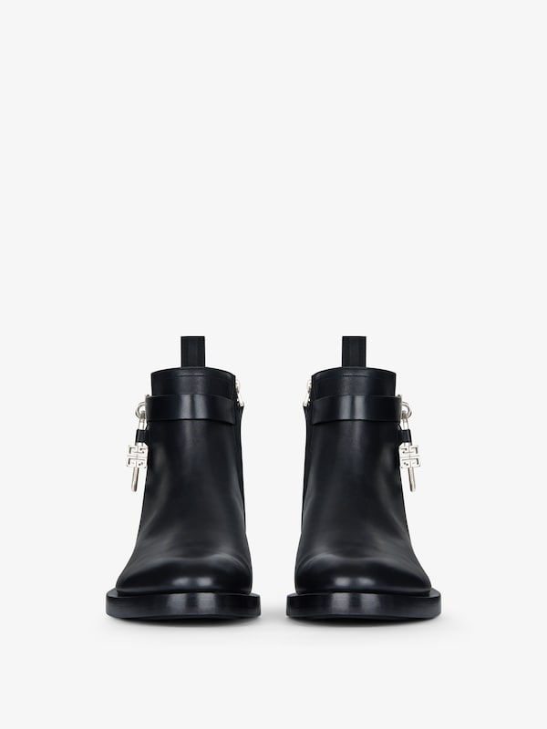 Givenchy Lock Ankle Boots In Leather