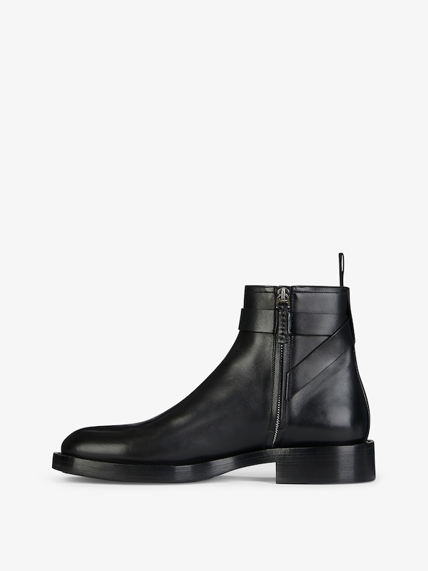 Givenchy Lock Ankle Boots In Leather