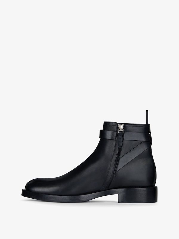 Givenchy Lock Ankle Boots In Leather
