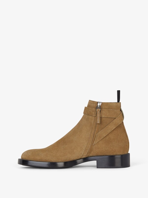 Givenchy Lock Ankle Boots In Suede
