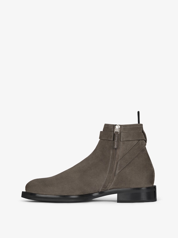 Givenchy Lock Ankle Boots In Suede