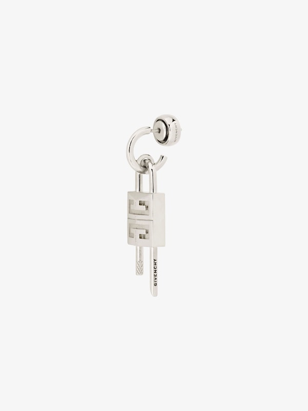 Givenchy Lock Earring In Metal