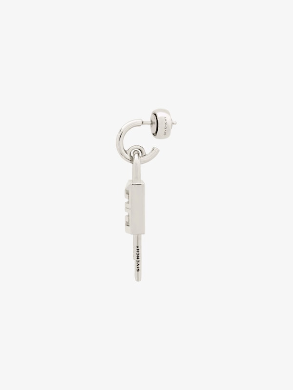 Givenchy Lock Earring In Metal