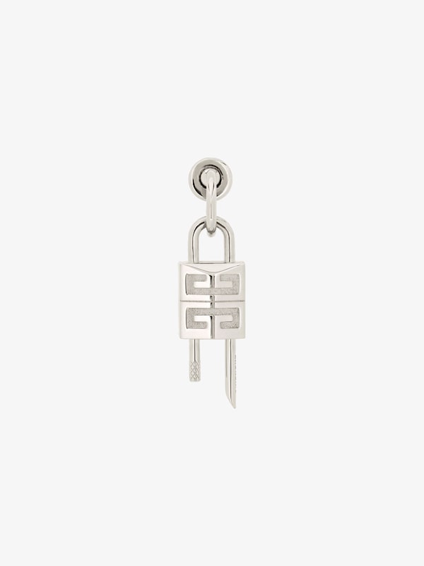Givenchy Lock Earring In Metal