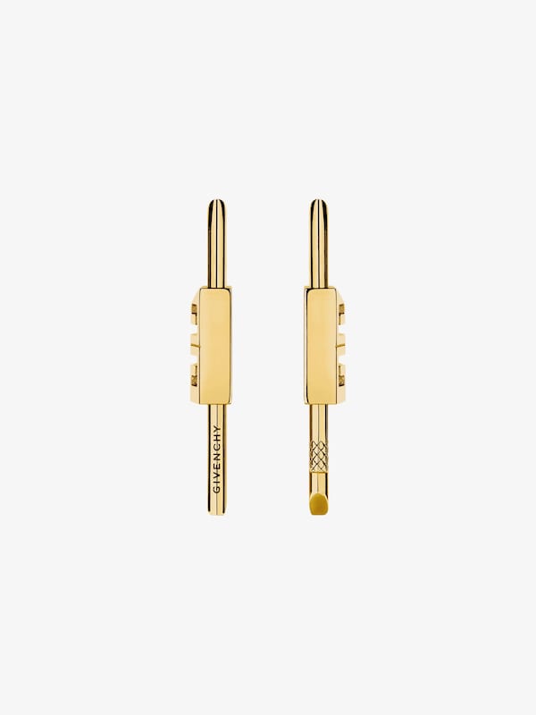 Givenchy Lock Earrings In Metal