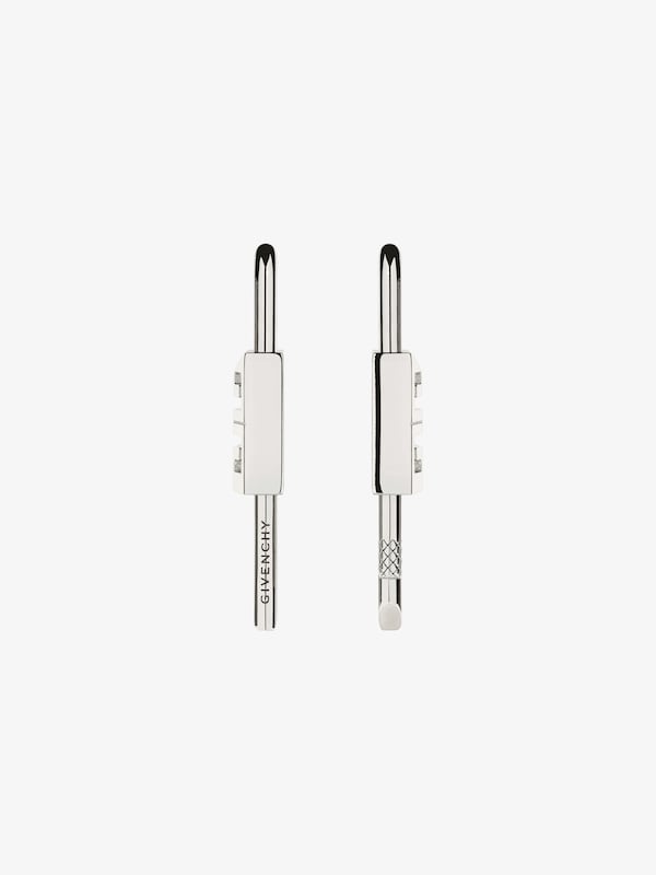 Givenchy Lock Earrings In Metal