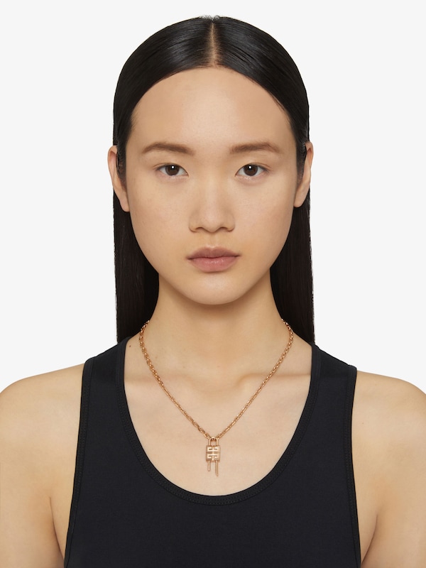 Givenchy Lock Necklace In Metal