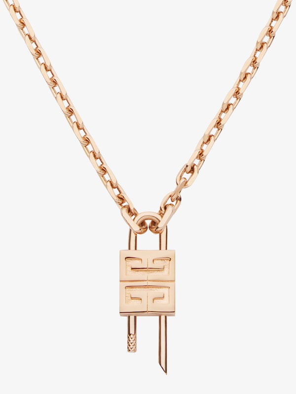 Givenchy Lock Necklace In Metal