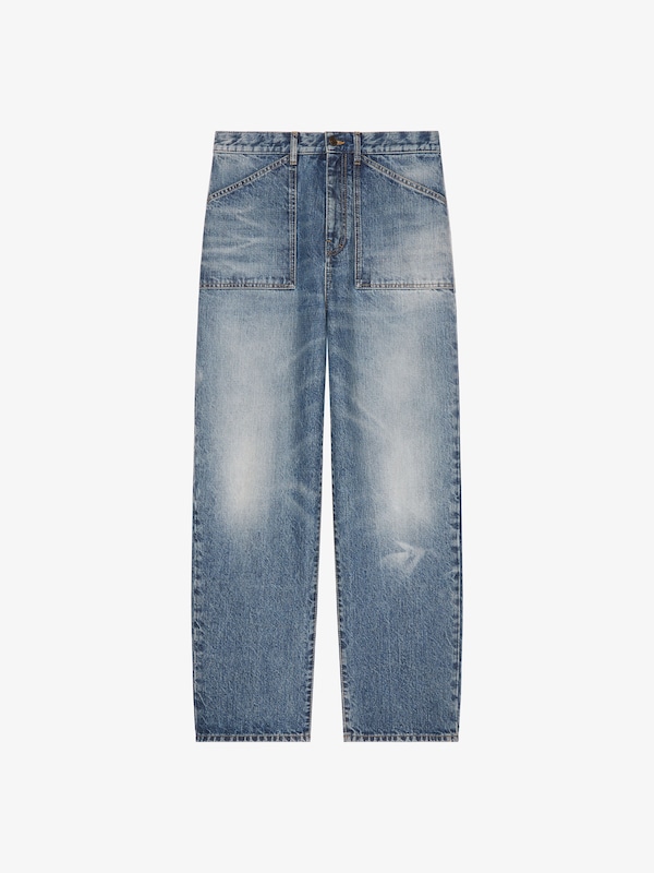 Givenchy Loose Fit Jeans In Washed Denim