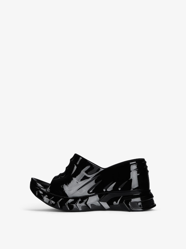 Givenchy Marshmallow Wedge Mules In Rubber