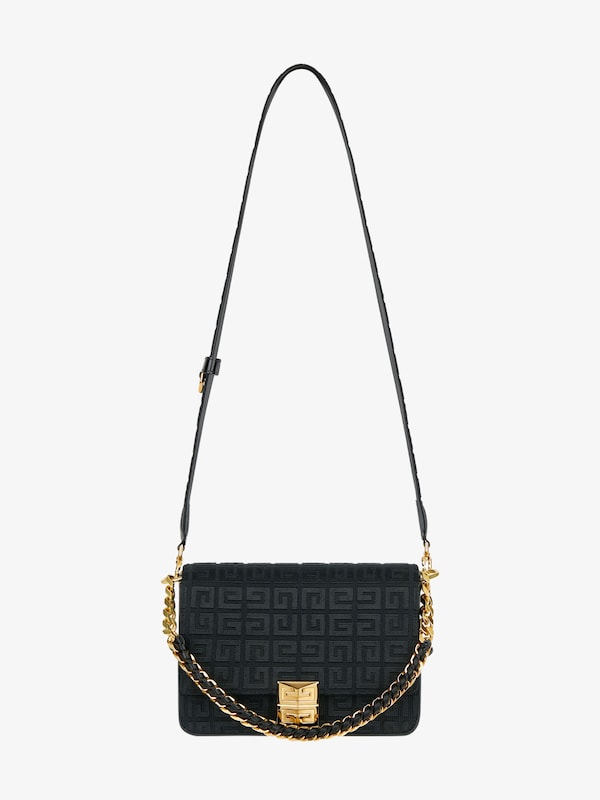 Givenchy Medium 4G Bag In 4G Embroidery With Chain