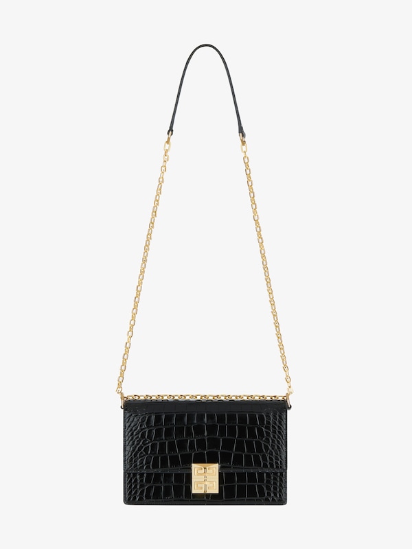 Givenchy Medium 4G Bag In Alligator With Chain