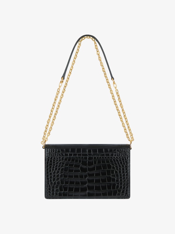 Givenchy Medium 4G Bag In Alligator With Chain