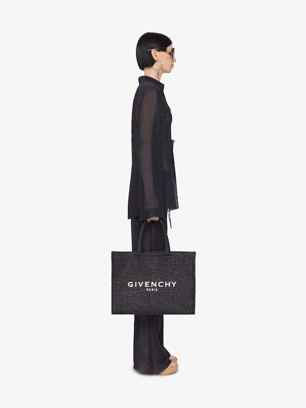 Givenchy Medium G-Tote Bag In Raffia