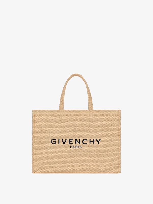 Givenchy Medium G-Tote Bag In Raffia