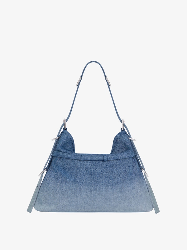 Givenchy Medium Voyou Bag In Gradient Denim