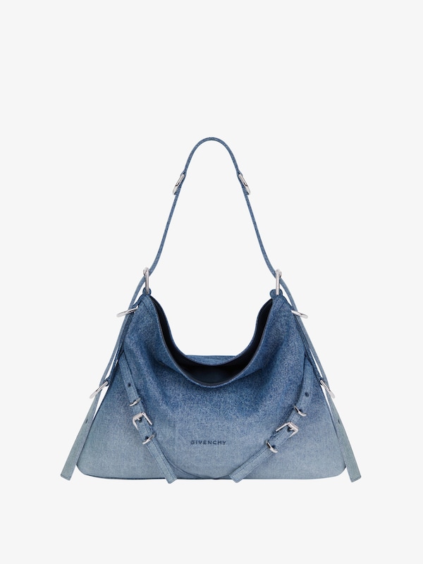 Givenchy Medium Voyou Bag In Gradient Denim