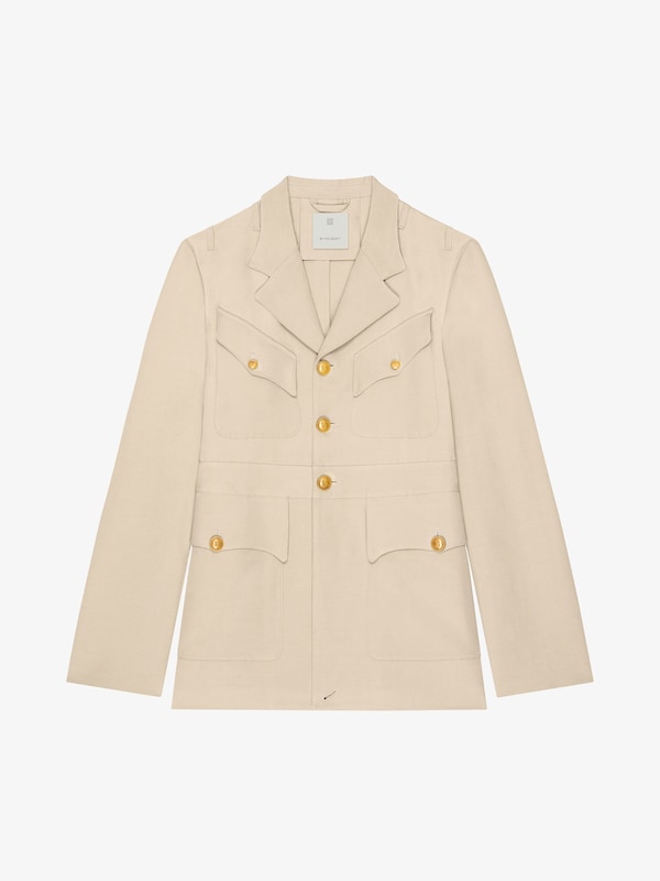 Givenchy Military Jacket In Silk And Cotton